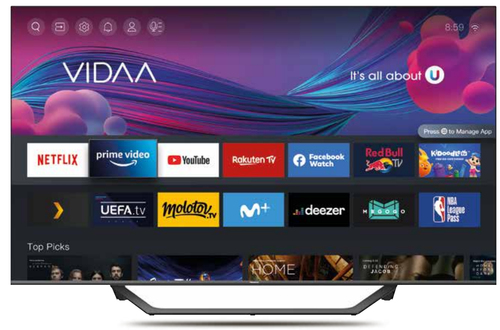 Hisense 43A7HQ 109.2 cm (43") 4K Ultra HD Smart TV Wi-Fi Black