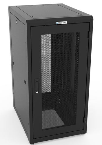 Vertiv GL300E-2432-B-SQM6MS rack cabinet 13U Freestanding rack Black