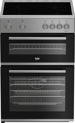 Beko AeroPerfect™ FDC6701S 60cm Wide Single Oven Electric Cooker with Ceramic Hob - Silver - A/A Rated, Silver - image 1