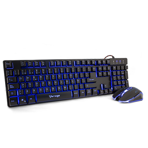 Kit de Teclado y Mouse Gaming VORAGO KM-500