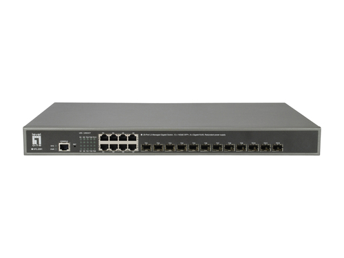 LevelOne GTL-2091 сетевой коммутатор Управляемый L3 Gigabit Ethernet (10/100/1000) Серый