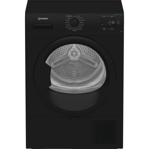 Indesit CYD92DBBUK 9kg Heat Pump Condenser Dryer in Black A Rated Stea - image 3