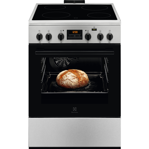 Electrolux LKR664100X cooker Freestanding cooker Electric Ceramic hob Silver