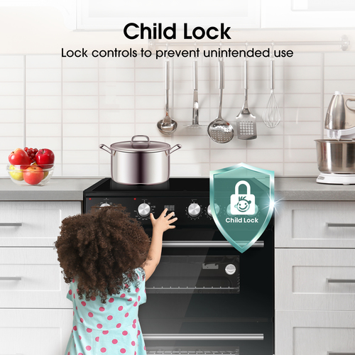 Hisense HDE3211BIBUK cooker Freestanding cooker Electric Zone induction hob Black – image 9