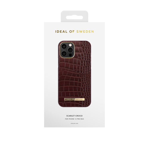 iDeal of Sweden Atelier Case iPhone 12 PRO MAX Scarlet Croco – image 1