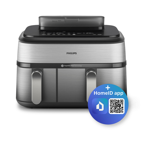 Philips Airfryer 5000 Series Dual Basket NA555/00, afbeelding 5