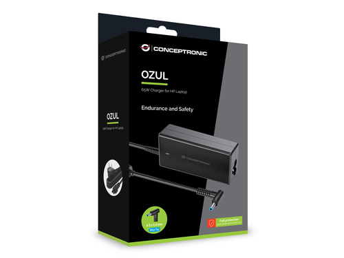 Conceptronic OZUL11BE 65W Charger for HP Laptop, 4.5 × 3.0 mm DC Connector, 19.5V – image 3