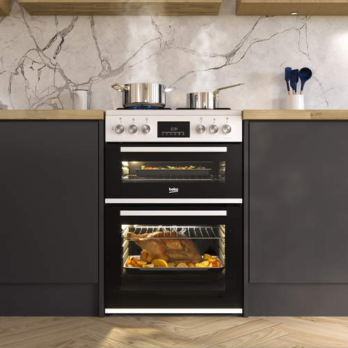 Beko FDD6231W 60cm Wide Double Oven Dual Fuel Cooker - White - A Rated, White - image 8