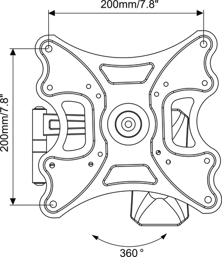 Vogel's M41040 TURN 180 WALL MOUNT 19-37 INCH – image 5