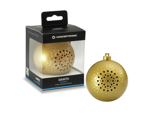 Conceptronic DANTO Wireless Bluetooth Speaker, gold – image 2