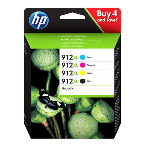 HP 912XL Ink Cartridge Cmyk Black and Colour - image 1