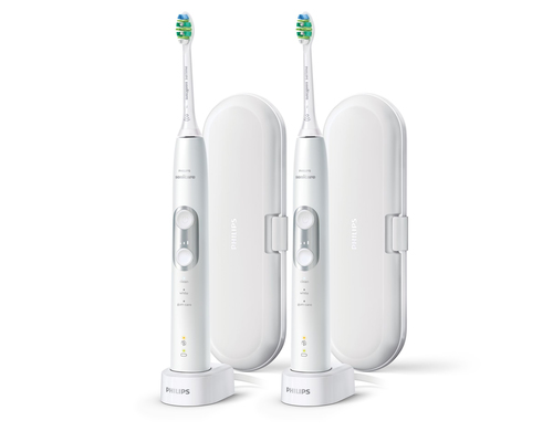 Philips HX6877/84 electric toothbrush Adult Sonic toothbrush Silver, White – image 2