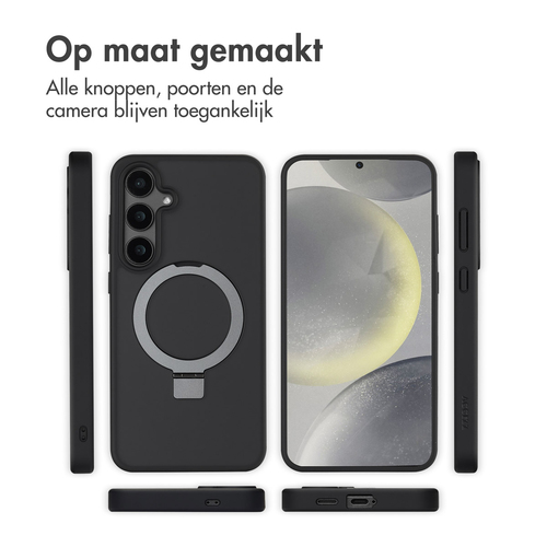 Accezz Ring Stand Backcover met MagSafe Samsung Galaxy S24 Plus - Zwart, afbeelding 7