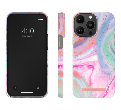 iDeal of Sweden Printed Case iPhone 14 Pro Pastel Marble – image 2