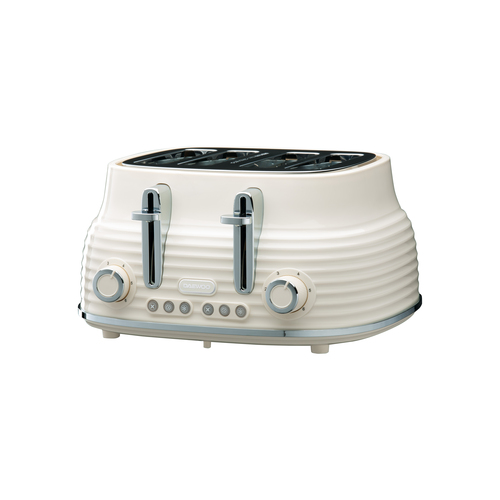 Daewoo SDA2483GE Sienna 4 Slice Toaster in Cream - image 3