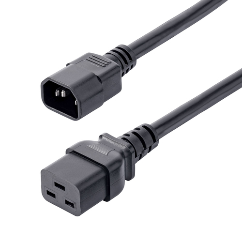 6FT (1.8M) HEAVY DUTY POWER CORD, C14 TO C19, 15A 250V, 14AWG, HEAVY GAUGE PDU P