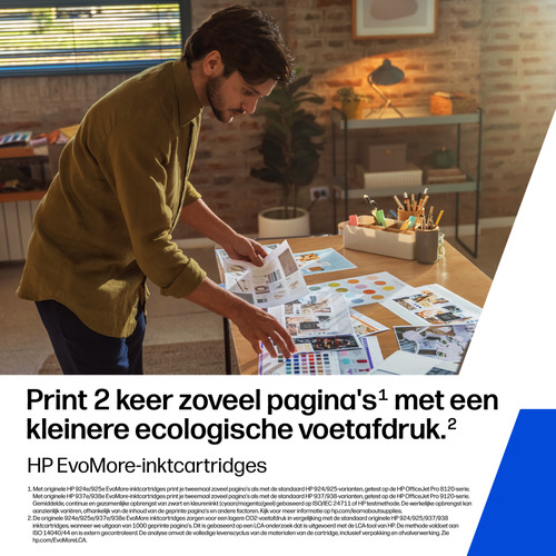 HP 937e EvoMore originele zwarte inktcartridge