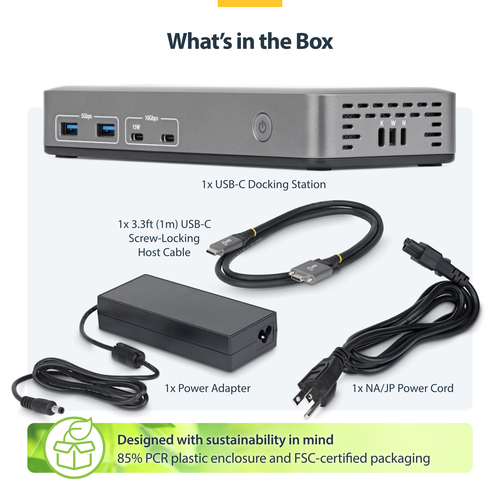 StarTech.com USB-C Docking Station Triple 4K Displays (2x 4K – image 5