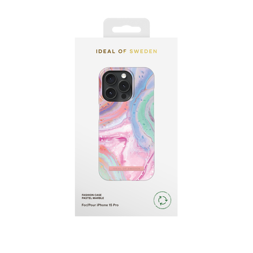 iDeal of Sweden Printed Case iPhone 15 Pro Pastel Marble – image 3