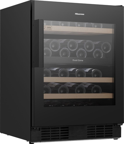 Hisense RW3N122GSLF Wine Cooler - Black - F Rated, Black - image 2