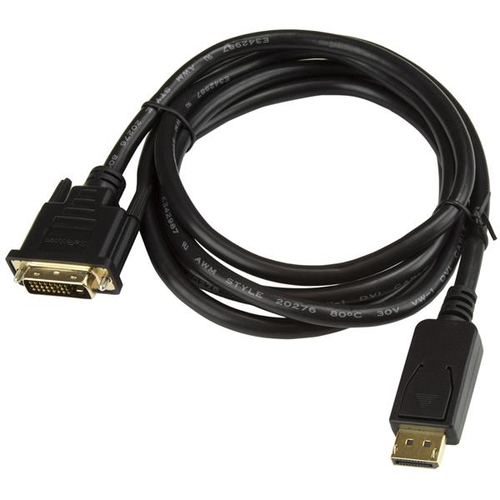 StarTech.com Cable DisplayPort a DVI de 1,8m - Video de 1080p - Cable Adaptador DisplayPort a DVI - Conversor Pasivo de Vídeo DP a DVI-D - Reemplazo de DP2DVIMM6