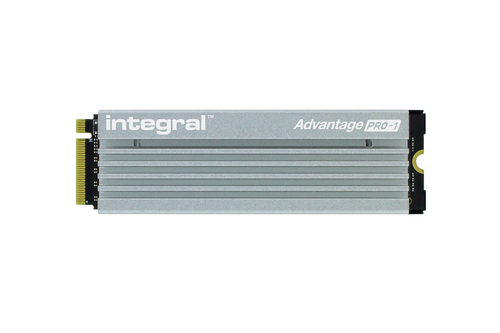 Integral 1TB - 1000GB SSD M.2 2280 NVME 1.4 PCIe Gen4 x4 R-7200MB/s W-6000MB/s IOPS R-750K W-1000K TLC TBW 700 WITH HEATSINK ADVANTAGE PRO-1