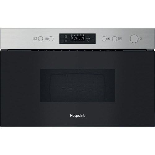Hotpoint Class 3 Hpm K12C Xuk 22 Litre 38cm High, Built In Small Microwave With Grill - Stainless Steel - image 1