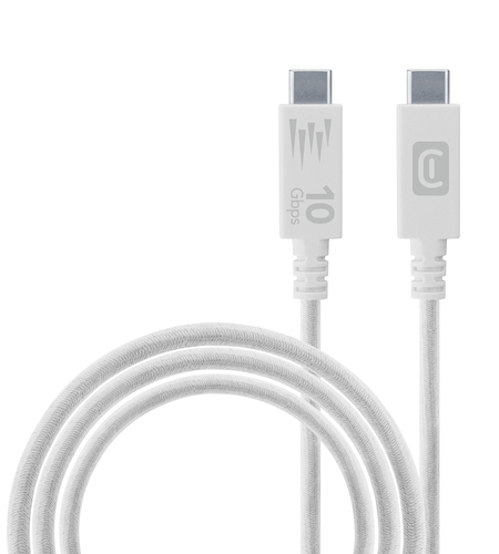 Cellularline 8018080477218 USB кабель USB 3.2 Gen 1 (3.1 Gen 1) 1,5 m USB C 10 Gbit/s 100 W Белый