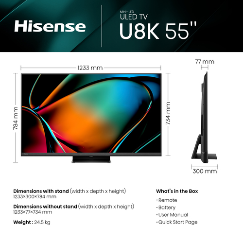 Hisense 65U8KQTUK TV – image 4
