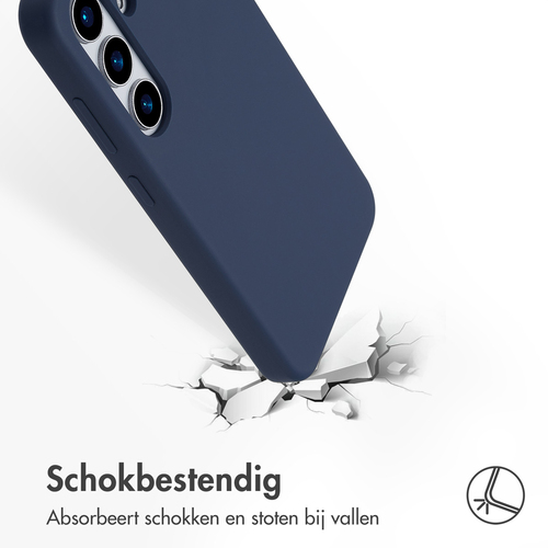 Accezz Liquid Silicone Backcover met MagSafe Samsung Galaxy S25 - Donkerblauw, afbeelding 6