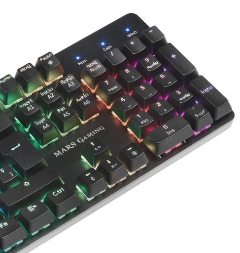 Mars Gaming MK5BRES RGB Mechanical Keyboard Padded Wrist Rest Switch OUTEMU SQ Brown Spanish Language – image 7
