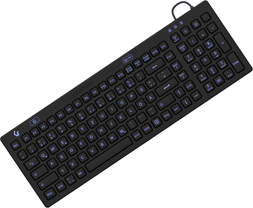 KeySonic KSK-6031INEL-B (DE) клавиатура Промышленный USB QWERTZ Немецкий Черный