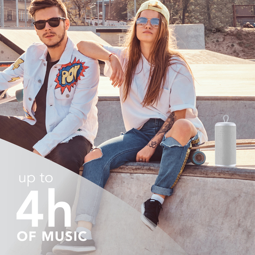 Music Sound BLUETOOTH SPEAKER MS VERTICAL WHITE – image 4