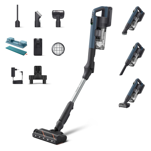 Philips XC5363/10 stick vacuum/electric broom 2-in-1 stick vacuum Battery Dry HEPA Bagless Black, Blue – image 1