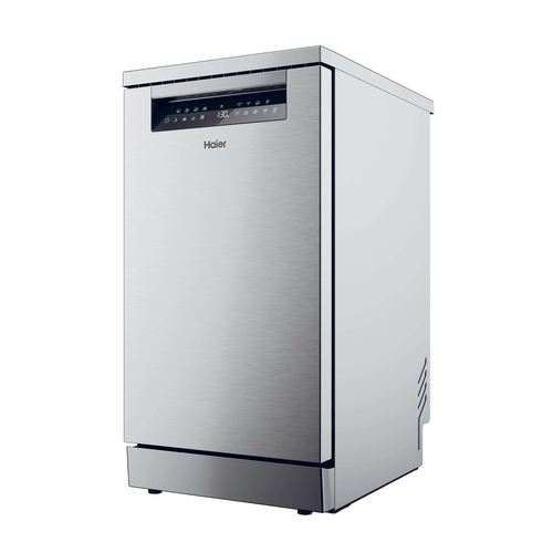 Haier I-Pro Shine Series 5 XF1C3TB1FX-80 Wifi Connected Slimline Dishwasher - Silver - C Rated, Silver - image 2