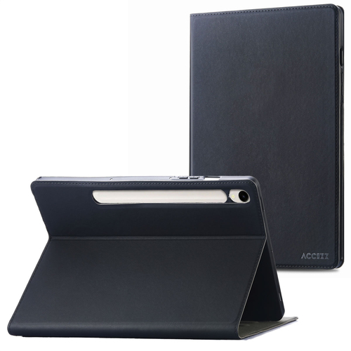 Accezz Classic Tablet Case voor Samsung Galaxy Tab S10 Lite / S9 11.0 / Tab S10 FE / S9 FE 10.9 Tablethoesje Zwart