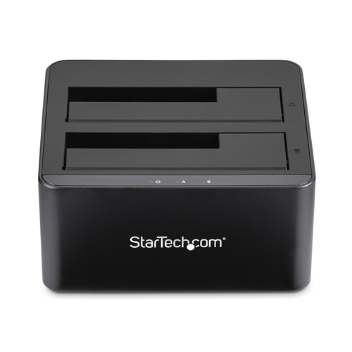 StarTech.com Dual Bay SATA HDD - for 2 x 2.5 / 3.5 SATA SSD / HDD - Hot Swap - Hard Drive - SSD Dock HDD dockingstation – billede 4