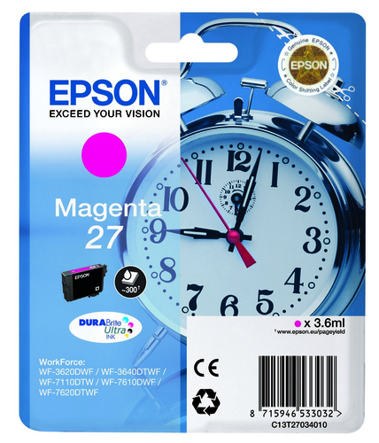 Epson 27 – Cartuccia magenta originale (Sveglia)