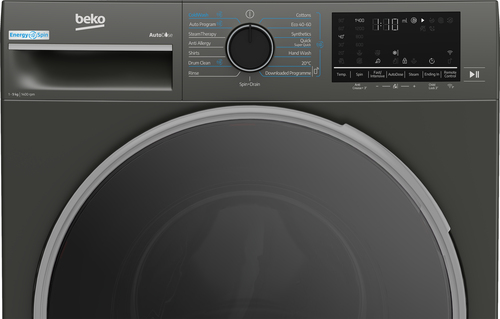 Beko EnergySpin™ B5W5941BDG 9kg WiFi Connected Washing Machine with 1400 rpm - Graphite - A Rated, Graphite - image 4