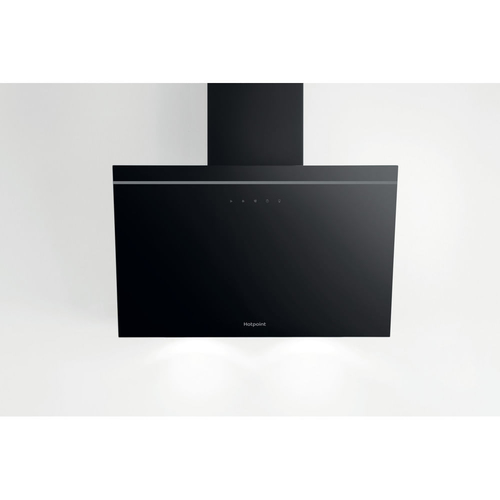Hotpoint PHVP62FLTK Chimney Cooker Hood - Black - image 1