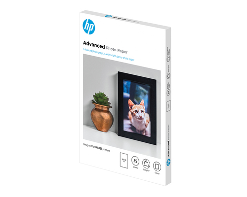 HP Inc. Papier Advanced foto Błyszczący bez margines&oacute;w 250g A6 25arkuszy Q8691A