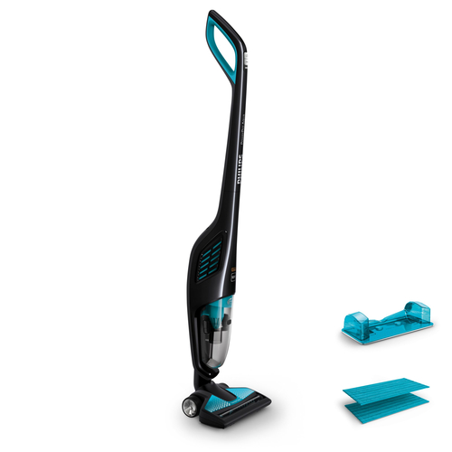 Philips PowerPro Aqua FC6401/01 stick vacuum/electric broom Dry&wet Bagless Black, Turquoise – image 2