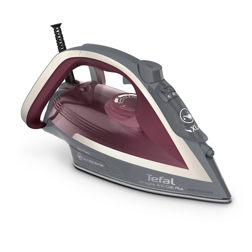 Tefal Ultragliss Anti-Calc Plus FV6840 Паровой утюг 2800 W Пурпурный, Серебристый