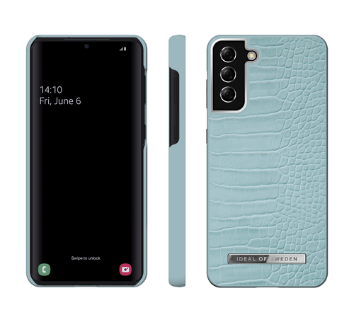 iDeal of Sweden Atelier Case Galaxy S21 Plus Soft Blue Croco – image 2