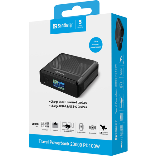 Sandberg Travel Powerbank 20000 PD100W – image 8