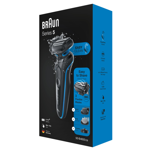 Braun Series 5 50-B4650cs Foil shaver Trimmer Blue – image 7