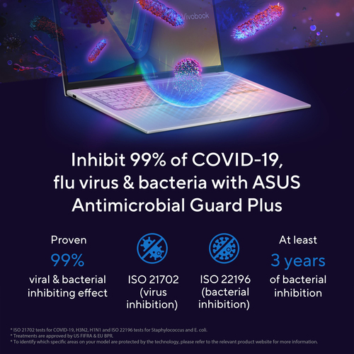 ASUS Vivobook 17 X1704ZA-AU390W Intel® Pentium® Gold 8505 Laptop 43.9 cm (17.3") Full HD 8 GB DDR4-SDRAM 512 GB SSD Wi-Fi 6E (802.11ax) Windows 11 Home Silver – image 8