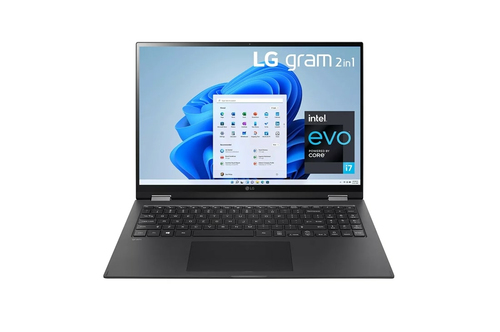 Laptop LG Gram Intel® Core™ i7 Híbrido (2-en-1)  16" Pantalla táctil WQXGA 16 GB -SDRAM 512 GB SSD Wi-Fi 6 (802.11ax) Windows 11 Home Negro