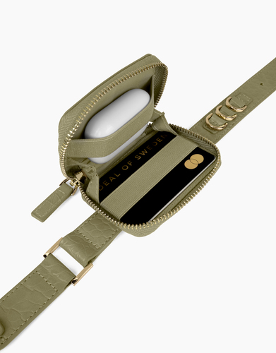 iDeal of Sweden Atelier Necklace iPhone 13 Mini Sage Croco – image 1