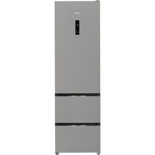 Hotpoint Hpkf 5351 XP4UK 204cm 60/40 Frost Free Fridge Freezer - Silver - E Rated, Silver - image 1